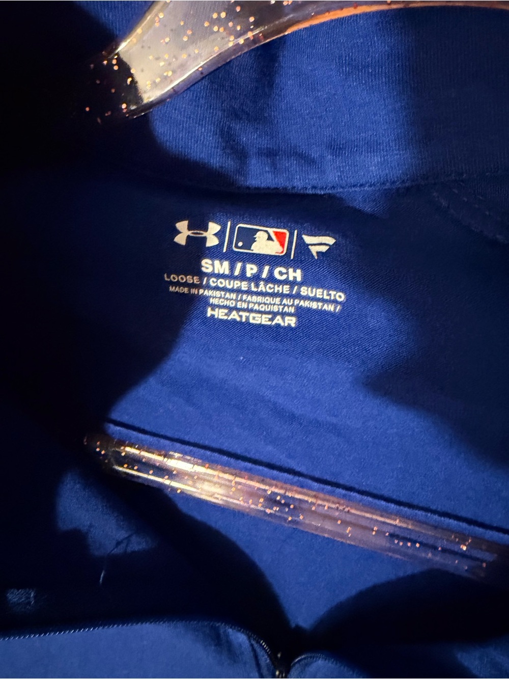 Under Armour women’s Royal Blue MLB HeatGear Quarter-Zip.  Size small. - Picture 4 of 5